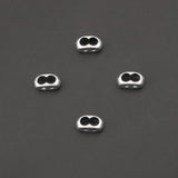 20pcs Double Barrel Slider Beads for Round Leather Cord DIY Bracelet