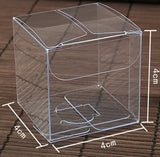 20pcs 4*4*4cm Clear Waterproof PVC Boxes Packaging for Food/Jewelry/Candy
