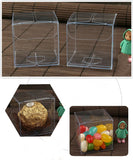 20pcs 4*4*4cm Clear Waterproof PVC Boxes Packaging for Food/Jewelry/Candy