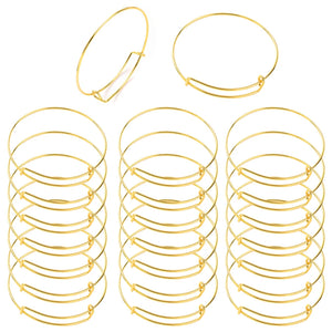 20pcs 4 Colors Adjustable Bracelet Wrist Jewelry Charm Expandable Bracelets