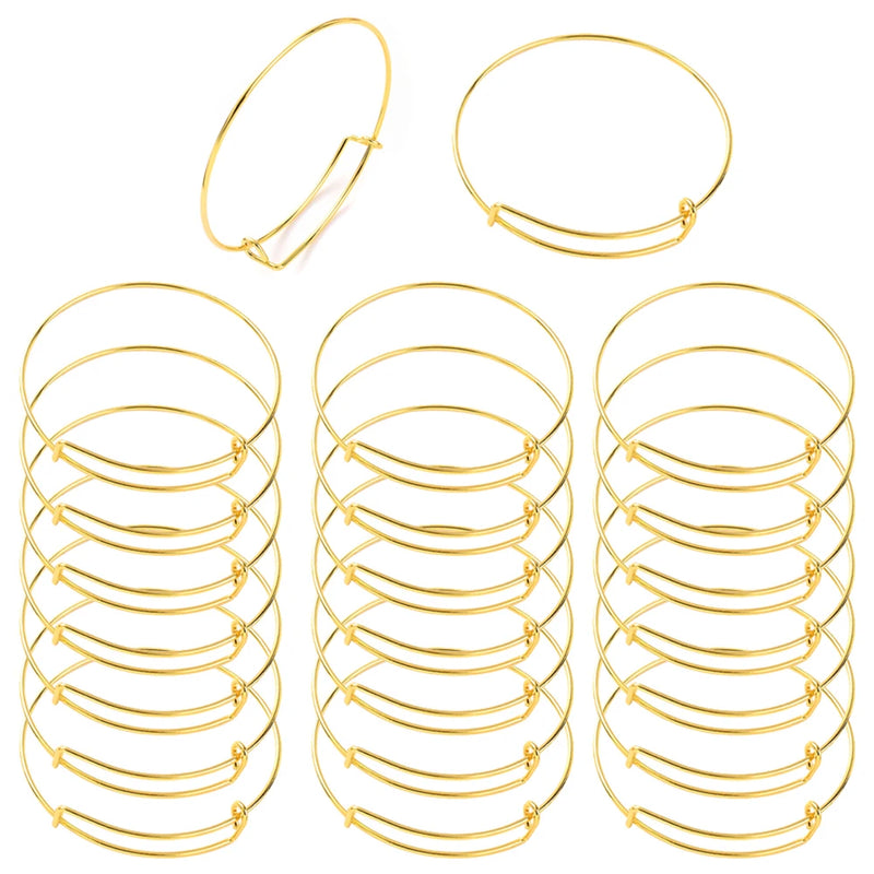 20pcs 4 Colors Adjustable Bracelet Wrist Jewelry Charm Expandable Bracelets