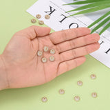 20pcs Brass Micro Pave CZ Bead Caps Jewelry Making DIY Accessories