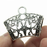 20pcs Star Scarf Bail Beads for Jewelry Making DIY Scarf Buckle