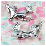 20pcs Antique Silver Horse Pendants 45.7*30.2MM Jewelry Findings DIY