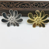 20pcs Metal Filigree Peony Flower Wraps for DIY Scrapbook Embellishment