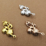 20pcs 47*25MM Metal Flowers Branches Pendant for Jewelry Making