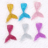 20pcs Mermaid Tail Resin Cabochons for DIY Decoration