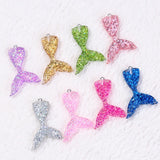 20pcs Mermaid Tail Resin Cabochons for DIY Decoration