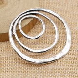 20pcs 49x51mm 3-Layer Circles Charm Pendant Jewelry Making Antique Bronze Silver