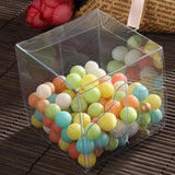 20pcs 5x5x5cm PVC Boxes Small Plastic Clear Box Storage