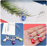 20pcs Fairy Angel Wing Charms Pearl Teardrop Dangle Pendants DIY Jewelry Making