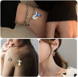 20pcs Fairy Angel Wing Charms Pearl Teardrop Dangle Pendants DIY Jewelry Making