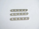 20pcs 5 Holes Flat Separator Bar Jewelry Findings 40mm Long