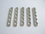 20pcs 5 Holes Flat Separator Bar Jewelry Findings 40mm Long