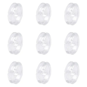 20pcs 50x10mm Clear Plastic Spools for Beading Wire Thread String Tools