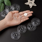20pcs 50x10mm Clear Plastic Spools for Beading Wire Thread String Tools