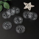 20pcs 50x10mm Clear Plastic Spools for Beading Wire Thread String Tools