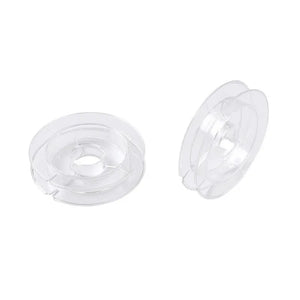 20pcs 50x10mm Clear Plastic Spools for Beading Wire Thread String Tools