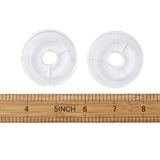 20pcs 50x10mm Clear Plastic Spools for Beading Wire Thread String Tools