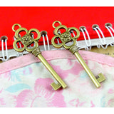 20pcs Antique Bronze Plated Key Charms Pendants for DIY Jewelry Making