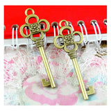 20pcs Antique Bronze Plated Key Charms Pendants for DIY Jewelry Making