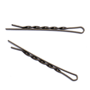 20pcs 55mm Copper Hairpins Women Hair Clip Lady Bobby Pins Wave Hairgrip