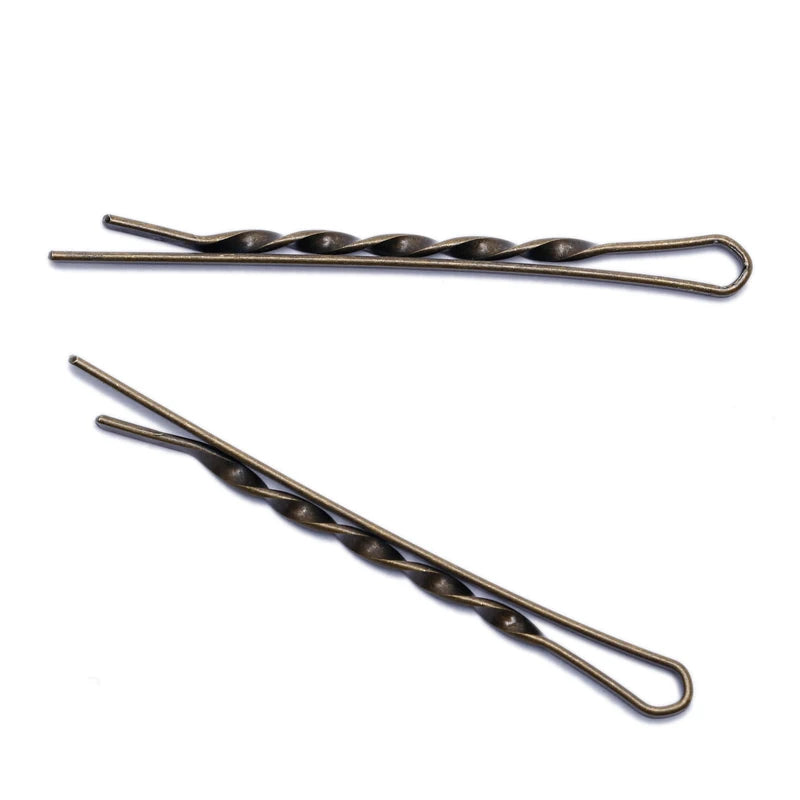 20pcs 55mm Copper Hairpins Women Hair Clip Lady Bobby Pins Wave Hairgrip