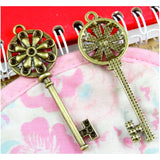 20pcs Vintage Key Charm Pendants for DIY Jewelry Making