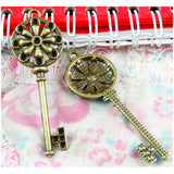 20pcs Vintage Key Charm Pendants for DIY Jewelry Making