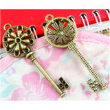 20pcs Vintage Key Charm Pendants for DIY Jewelry Making