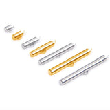 20pcs 6-40mm Stainless Steel Slide On Clasp Tubes Slider End Caps Crimp Tube