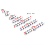 20pcs 6-40mm Stainless Steel Slide On Clasp Tubes Slider End Caps Crimp Tube