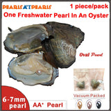 20pcs 6-7mm Oval Pearls in Oyster, Vacuum Packed