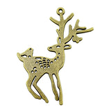 20pcs Deer Charm DIY Jewelry Findings Antique Silver Bronze