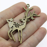 20pcs Deer Charm DIY Jewelry Findings Antique Silver Bronze