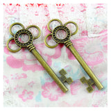 20pcs Antique Bronze Key Charms Pendant for DIY Bracelet Necklace