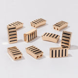 20pcs 6X12MM Enamel Rectangle Crooked Beads for Bracelets Making DIY Jewelry