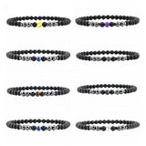 20pcs 6mm Hematite Tiger's Eye Chakra Stone Health Bracelet