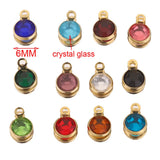20pcs 6mm SS Bead Crystal Glass Charms Pendants DIY Bracelet Jewelry