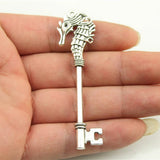 20pcs 72mm Antique Hippocampal Key Charm Pendant