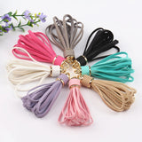 20pcs 78mm PU Leather Tassel For DIY Bag Pendant Charms