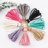 20pcs 78mm PU Leather Tassel For DIY Bag Pendant Charms