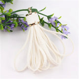20pcs 78mm PU Leather Tassel For DIY Bag Pendant Charms
