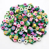 20pcs Flower Polymer Clay Beads Sunflower Spacer Beads Jewelry Making DIY