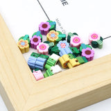 20pcs Flower Polymer Clay Beads Sunflower Spacer Beads Jewelry Making DIY