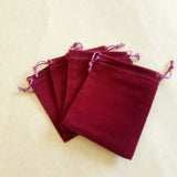 20pcs Velvet Bags Jewellery Pouches Wedding Drawstring Bag