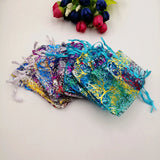 20pcs Organza Bags Drawstring Wedding Gift Jewelry Pouches 4 Colors