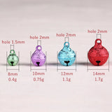 20pcs Jingle Bells Frosted Pendant for Party Decor/DIY Crafts