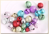 20pcs Jingle Bells Frosted Pendant for Party Decor/DIY Crafts
