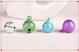 20pcs Jingle Bells Frosted Pendant for Party Decor/DIY Crafts